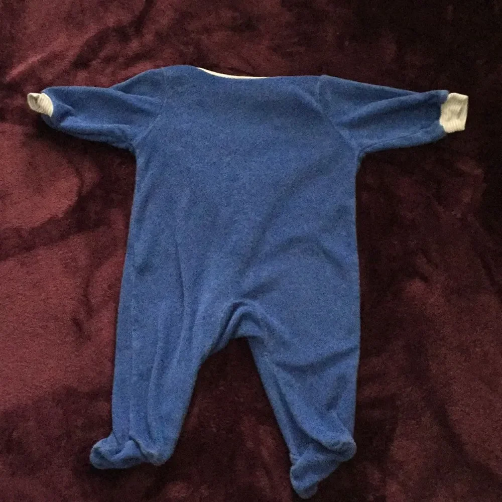 Carter’s Blue Guitar Pajamas 3 Months Warm Soft Zip Up
